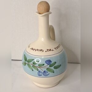 Vintage Handcrafted Italian Ceramiche BENEGIAMO Traditional Oil Cruet